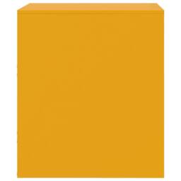Berkfield Home Durable Bedside Cabinets 2 pcs Yellow 34.5x39x44 cm Steel - thumbnail 8