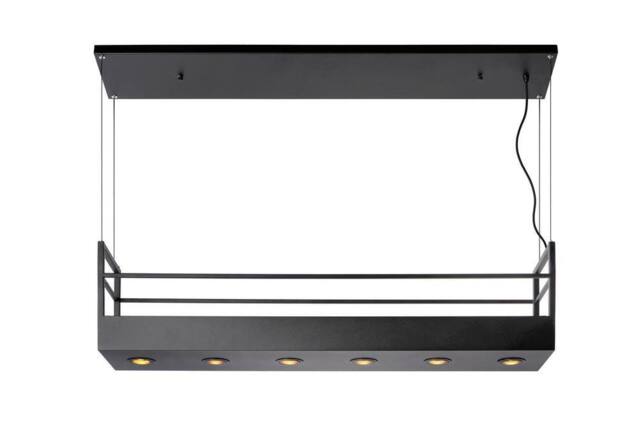 Netlighting Miravelle Cottage Bar Pendant Light 6xGU10 Black - image 1