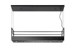 Netlighting Miravelle Cottage Bar Pendant Light 6xGU10 Black - thumbnail 1
