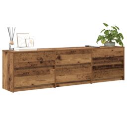 Berkfield Home TV Cabinet Other Old wood Engineered wood & Particle board in Brown - thumbnail 3