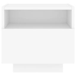 Berkfield Home Bedside Cabinets with LED Lights 2 pcs White 40x39x37 cm - Size: 40 x 39 x 37 cm - thumbnail 8