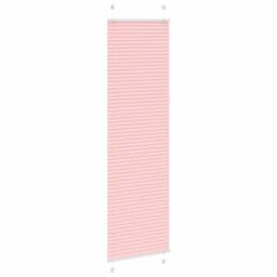 Berkfield Home Pleated Blind Pink 65x200 cm Fabric Width 64.4 cm Polyester - thumbnail 1