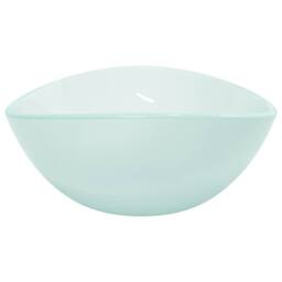Berkfield Home Basin Tempered Glass 54.5x35x15.5 cm Frosted in Mint - thumbnail 4