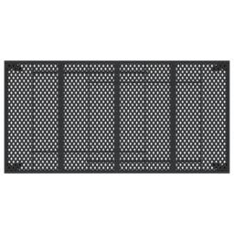 Berkfield Home Garden Table Anthracite 200x100x72 cm Steel in Black - Size: 200 x 100 x 72 cm - thumbnail 5