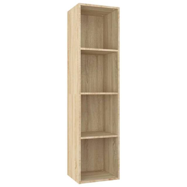 Berkfield Home Book Cabinet/TV Cabinet Sonoma Oak 36x30x143 cm Engineered Wood in Light Tan - Size: 36 x 30 x 143 cm - image 1