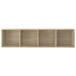 Berkfield Home Book Cabinet/TV Cabinet Sonoma Oak 36x30x143 cm Engineered Wood in Light Tan - Size: 36 x 30 x 143 cm - thumbnail 8