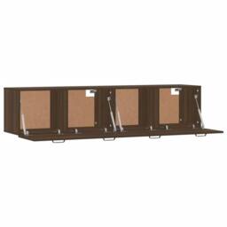 Berkfield Home Wall Cabinets 2 pcs Brown Oak 60x36.5x35 cm Engineered Wood - thumbnail 5