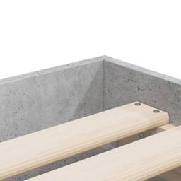 Berkfield Home Bed Frame with Drawers without Mattress Concrete Grey 90x190 cm Single - thumbnail 9