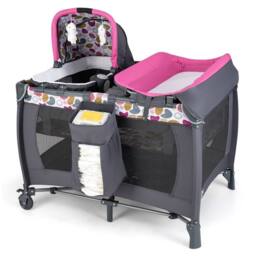 CASART Foldable Nursery Center Bassinet Baby Playard w/Diaper Changing Table - Size: Crib - thumbnail 3