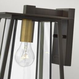 Netlighting Walker 1 Light Medium Outdoor Wall Lantern Bronze IP44 E27 - thumbnail 2