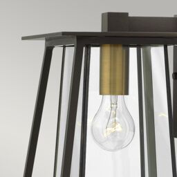 Netlighting Walker 1 Light Medium Outdoor Wall Lantern Bronze IP44 E27 - thumbnail 4