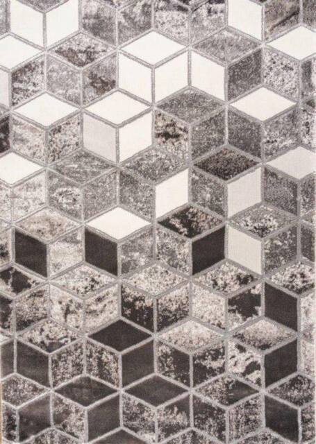 Celebrity Interiors Bianco 207IA Grey/Silver Rug in Grey - Size: 80 cm x 150 cm - image 1