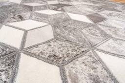Celebrity Interiors Bianco 207IA Grey/Silver Rug in Grey - Size: 80 cm x 150 cm - thumbnail 4