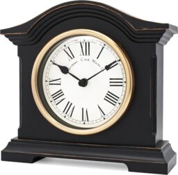 Acctim Falkenburg Mantel Clock Quartz Mechanism Distressed Finish in Black - thumbnail 2