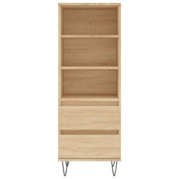 Berkfield Home Highboard Sonoma Oak 40x36x110 cm Engineered Wood in Brown - Size: 40 x 36 x 110 cm - thumbnail 5
