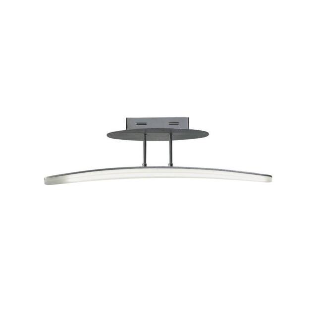 Netlighting Hemisferic Semi Flush Aluminium Frosted Acrylic 70cm 20W LED 1800lm in Grey - image 1