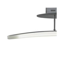 Netlighting Hemisferic Semi Flush Aluminium Frosted Acrylic 70cm 20W LED 1800lm in Grey - thumbnail 3