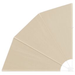 Berkfield Home Balcony Privacy Screen Folding Manual Beige 140 x 140 cm Fabric - thumbnail 2