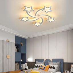 COMELY LED Ceiling Light, 50W Star Dimmable Ceiling Light, White Chandelier - thumbnail 3