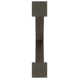 Berkfield Home Dining Table Legs X-Shaped 2 pcs Natural Steel 70x(72-73) cm Steel in Brown - thumbnail 7