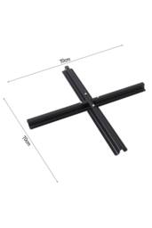 Living and Home 3M Large Banana Cantilever Patio Parasol for Outdoor Sunshade and Rain with Cross Base in Dark Grey - thumbnail 5