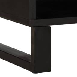 Berkfield Home TV Cabinet 100x34x46 cm Solid Wood Acacia - Size: 100 x 34 x 46 cm - thumbnail 9
