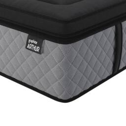 Arthur Sleep Graphite Arthur 3000 Pocket Hybrid Mattress in Charcoal - Size: Double - thumbnail 2