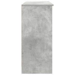 Berkfield Home Sideboard with Drawer Concrete Grey 101x35x76 cm Engineered Wood - Size: 101 x 35 x 76 cm - thumbnail 7