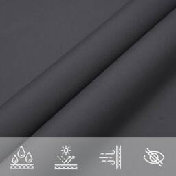 Berkfield Home Sunshade Sail Oxford Fabric Triangular 3x3x3 m Anthracite in Dark Grey - thumbnail 8