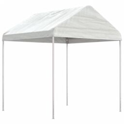 Berkfield Home Gazebo with Roof White 2.28x2.23x2.69 m Polyethylene - thumbnail 1