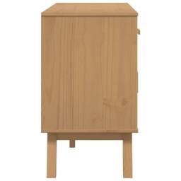 Berkfield Home Sideboard OLDEN Brown 114x43x73.5 cm Solid Wood Pine in Light Brown - thumbnail 9