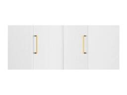Vente-unique Corner Wardrobe 2 Doors - W115 Cm - White + Extension Top - LIZANDRO - thumbnail 6