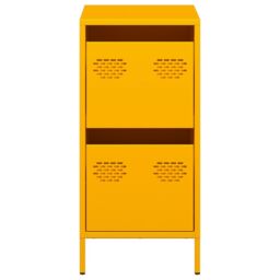 Berkfield Home Sideboard Mustard Yellow 35x39x73.5 cm Cold-rolled Steel - thumbnail 5