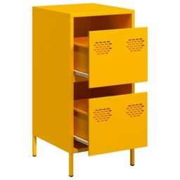 Berkfield Home Sideboard Mustard Yellow 35x39x73.5 cm Cold-rolled Steel - thumbnail 4