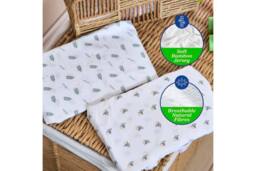 chicco Crib Set 2pc Baby Hug Bamboo in Beige - Size: Cot - thumbnail 3