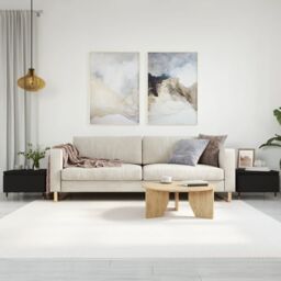 Berkfield Home Coffee Tables 2 pcs Black 50x46x35 cm Engineered Wood - Size: 50 x 46 x 35 cm