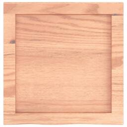 Berkfield Home Wall Shelf Light Brown 40x40x(2-4) cm Treated Solid Wood Oak - thumbnail 4