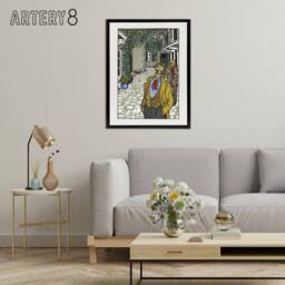 "Artery8 Naturally Gifted Singer Musician Moriz Jung Framed Canvas Wall Art - Size: W12"" x H16""" - thumbnail 3
