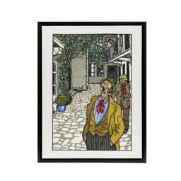 "Artery8 Naturally Gifted Singer Musician Moriz Jung Framed Canvas Wall Art - Size: W12"" x H16""" - thumbnail 1