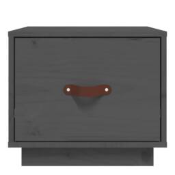 Berkfield Home Beautiful Bedside Cabinets 2 pcs Grey 40x34x35 cm Solid Wood Pine - Size: 40 x 34 x 35 cm - thumbnail 5