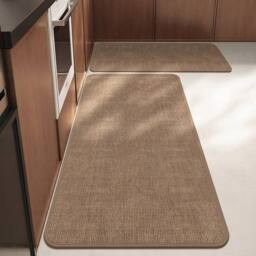 PAWNORA 45x120cm Non Slip Jute Braided Rug Kitchen Floor Rectangle Mat in Brown - Size: 100 cm x 100 cm - thumbnail 7