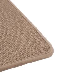 PAWNORA 45x120cm Non Slip Jute Braided Rug Kitchen Floor Rectangle Mat in Brown - Size: 100 cm x 100 cm - thumbnail 4
