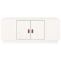 Berkfield Home Coffee Table White 100x50x41 cm Solid Wood Pine - Size: 100 x 50 x 41 cm - thumbnail 6