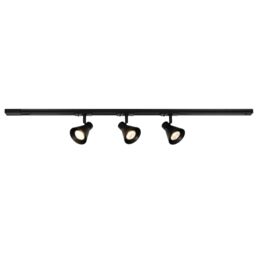 Nordlux Modern Indoor Track Light Set Black Aluminium GU10 3 Pack - Mains Powered, IP20 - thumbnail 2
