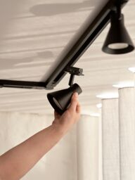 Nordlux Modern Indoor Track Light Set Black Aluminium GU10 3 Pack - Mains Powered, IP20 - thumbnail 5