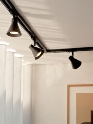 Nordlux Modern Indoor Track Light Set Black Aluminium GU10 3 Pack - Mains Powered, IP20 - thumbnail 4