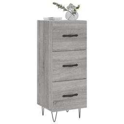 Berkfield Home Sideboard Grey Sonoma 34.5x34x90 cm Engineered Wood - thumbnail 3