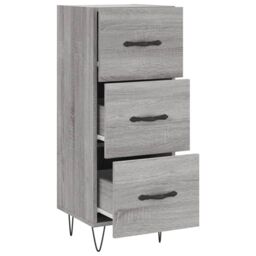 Berkfield Home Sideboard Grey Sonoma 34.5x34x90 cm Engineered Wood - thumbnail 5