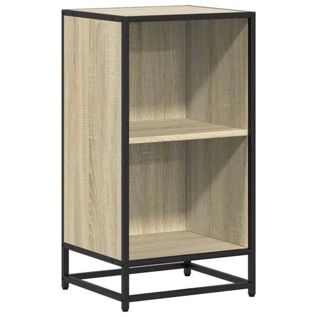 Berkfield Home Book Cabinet Sonoma Oak 40x35x76 cm Engineered Wood in Light Tan - Size: 40 x 35 x 76 cm - image 1