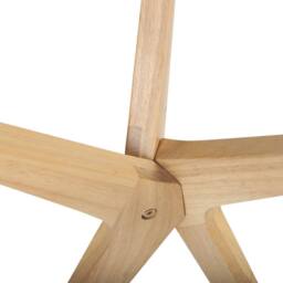 Wyld and Coco Nesting Round Coffee Tables Set 2 Tempered Glass Tops Light in Clear - thumbnail 7
